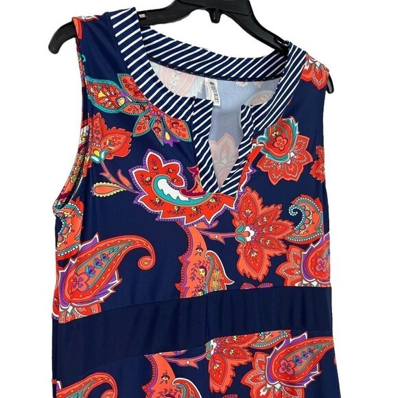 Mazu Swim Womens Cover Up Paisley Floral Print Beach Stretch Medium - Picture 3 of 11